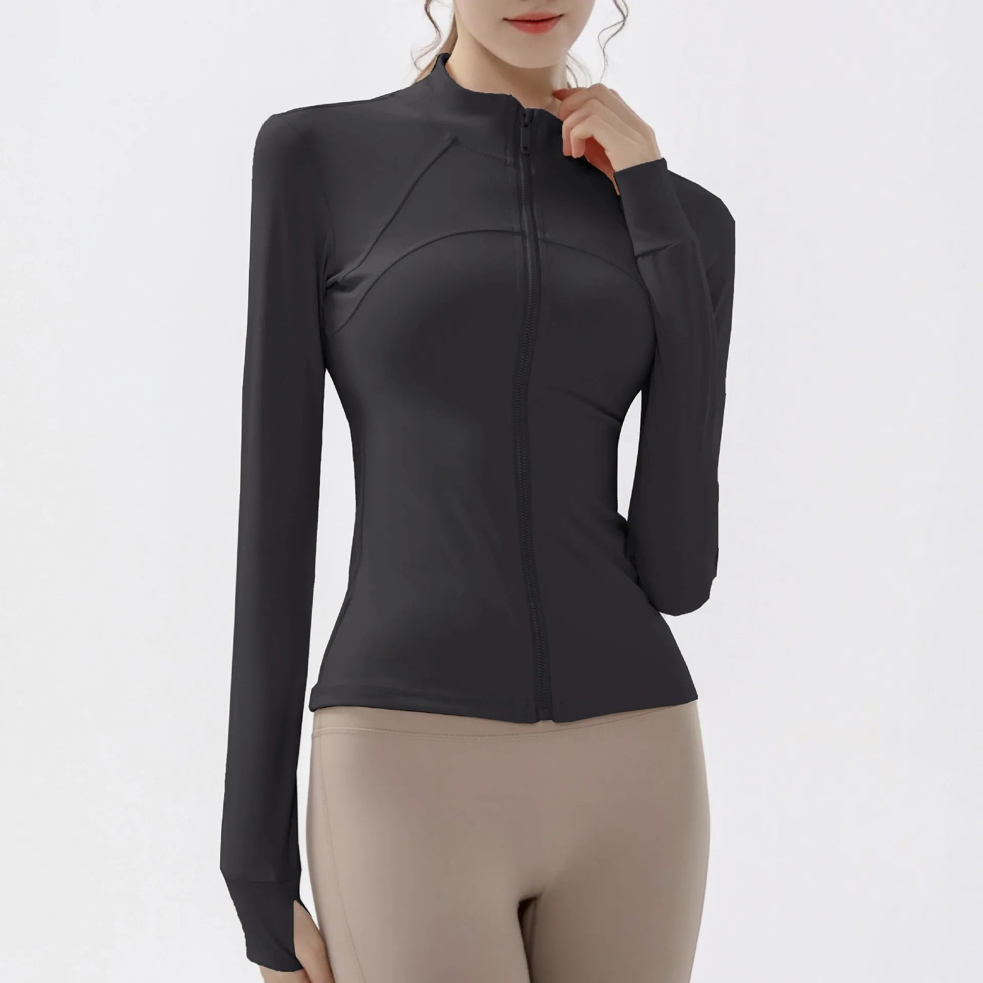 Women’s Lightweight Sports Jacket | Long Sleeve Gym & Fitness Training Top
