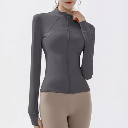 Women’s Lightweight Sports Jacket | Long Sleeve Gym & Fitness Training Top